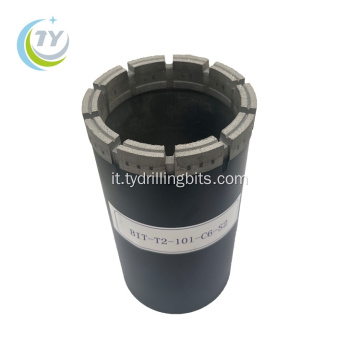 T2-101 Bit core di diamanti impregnato per la perforazione geologica